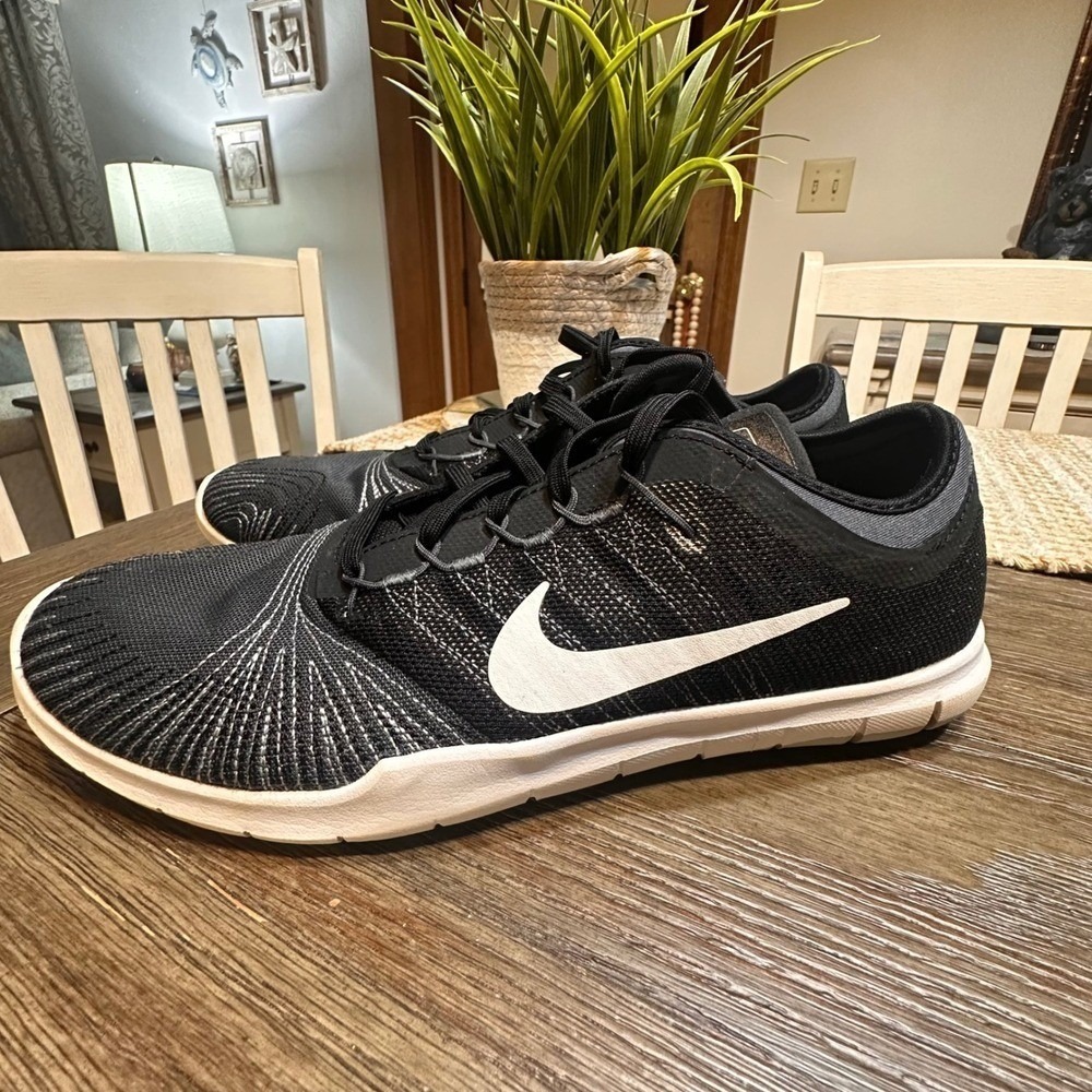 Nike Flex Adapt Trainers Stitched Athletic Shoes Gray Black 831579-001 Womens 10